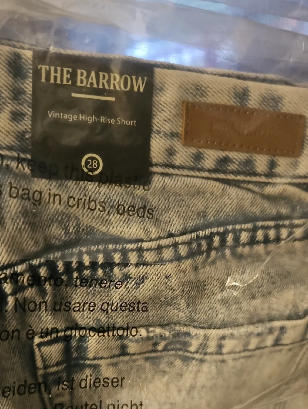 High Rise Denim Shorts Light Acid Wash Raw Frayed Hem Cutoff Distressed NWT 28